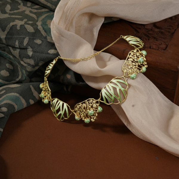 Kalamkari Hasli – 925 Sterling Silver Jewellery