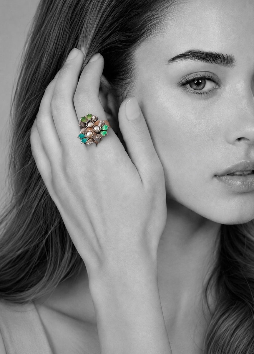 Gulbahar Ring – 925 Sterling Silver Jewellery