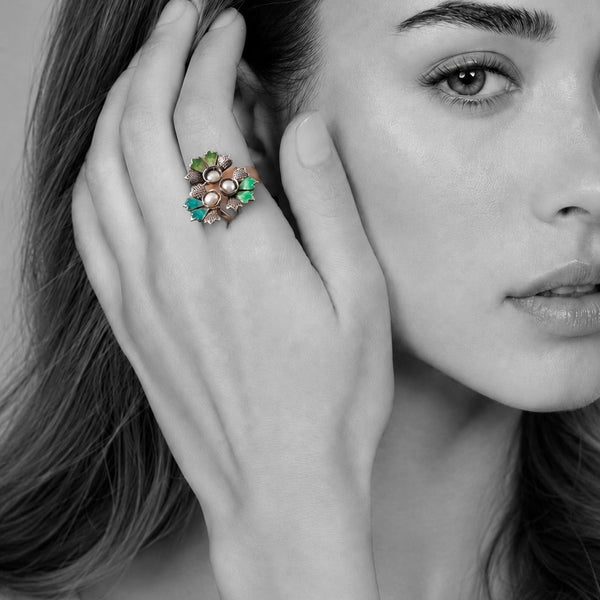 Gulbahar Ring – 925 Sterling Silver Jewellery