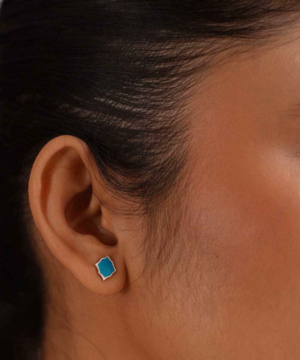 Kalamkari Earrings – 925 Sterling Silver Jewellery