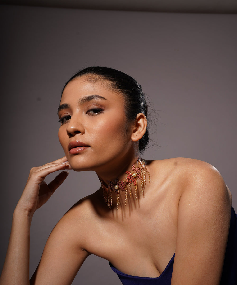 Dabka Necklace – 925 Sterling Silver Jewellery