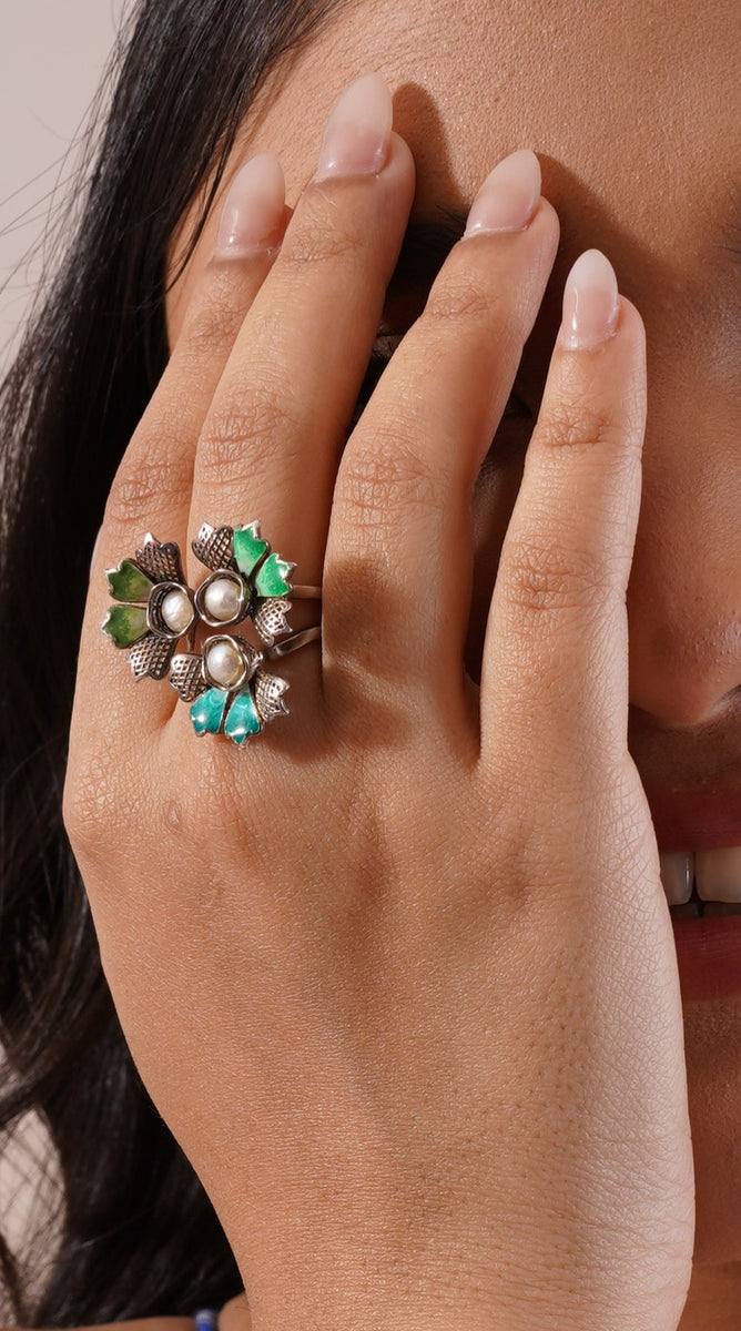 Gulbahar Ring – 925 Sterling Silver Jewellery