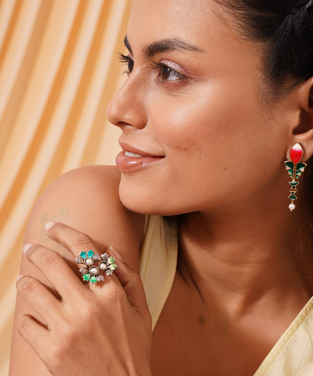 Patang Pearl Drop Earrings – 925 Sterling Silver Jewellery