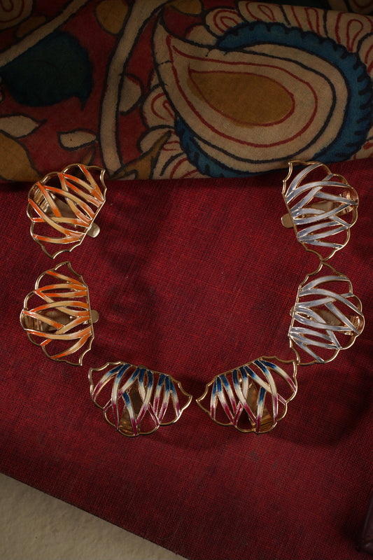 KALAMKARI JAAL EARRINGS