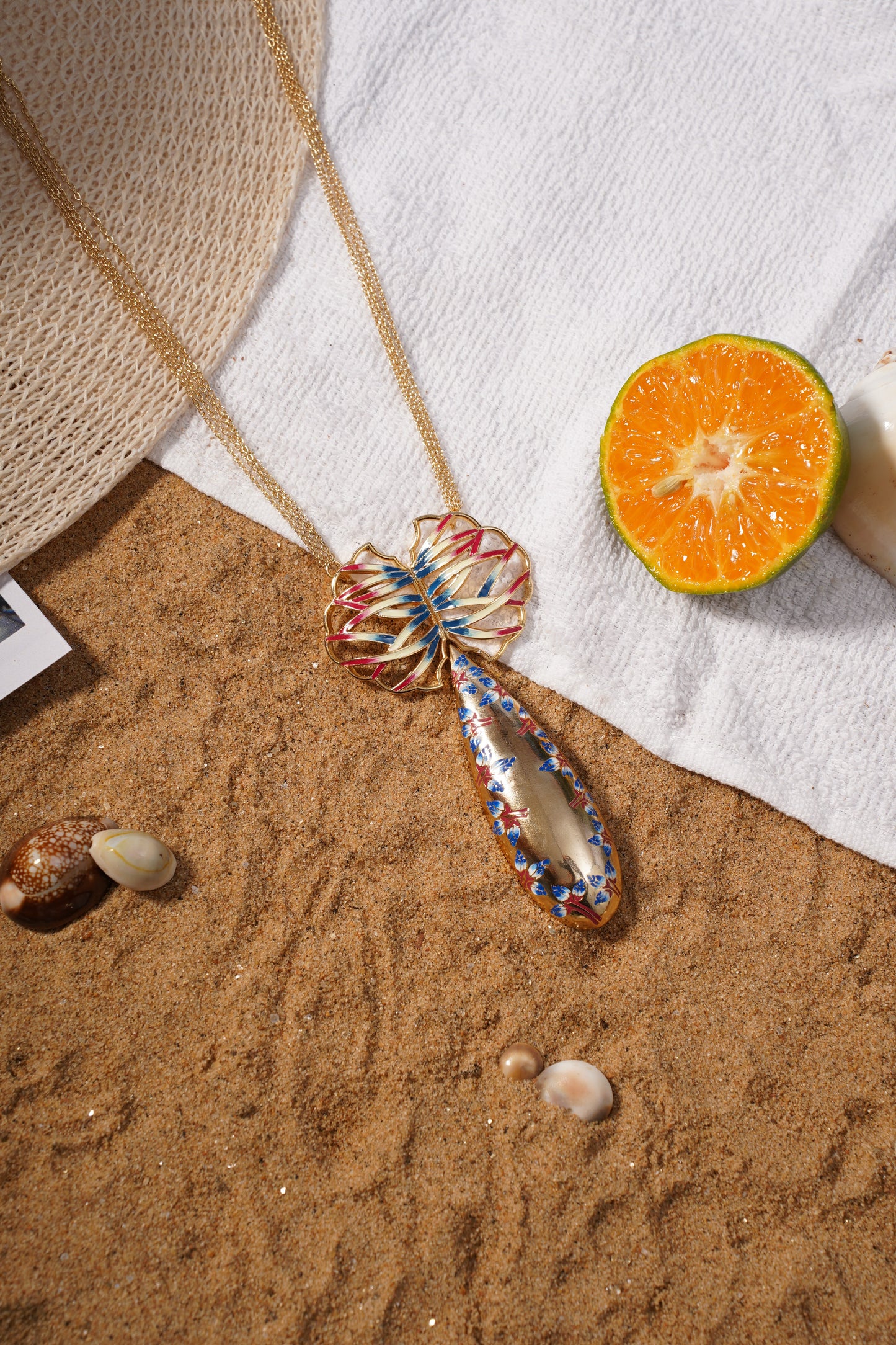 KALAMKARI JAAL PENDANT