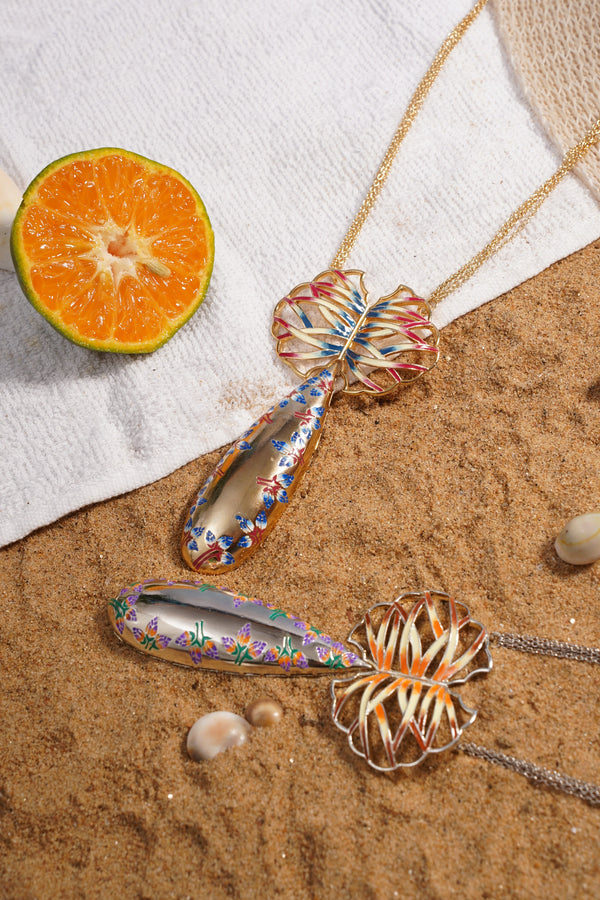 Kalamkari Jaal Pendant – 925 Sterling Silver Jewellery