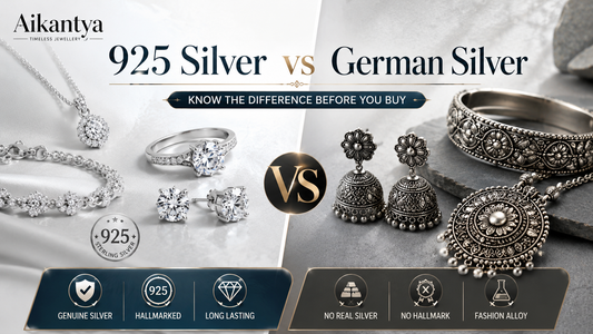 925 Silver vs German Silver jewellery