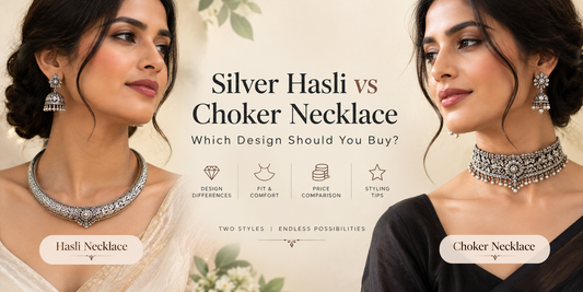 silver Hasli vs choker necklace