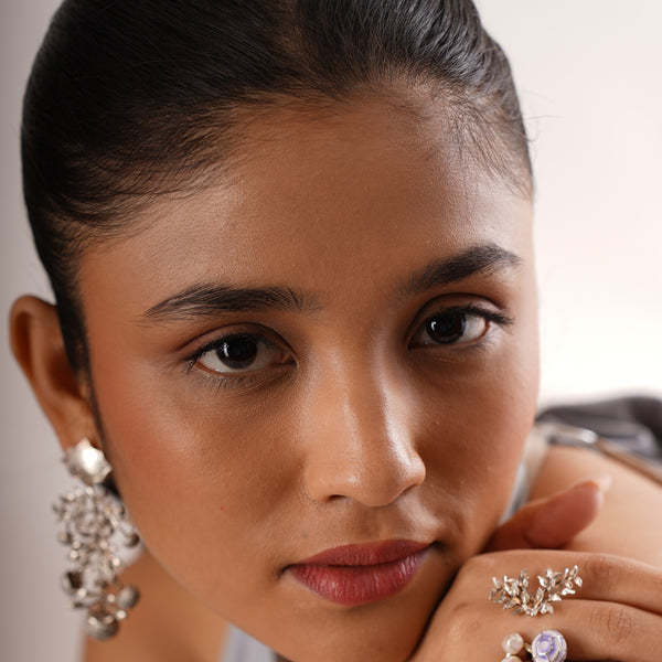Kalamkari Ring – 925 Sterling Silver Jewellery