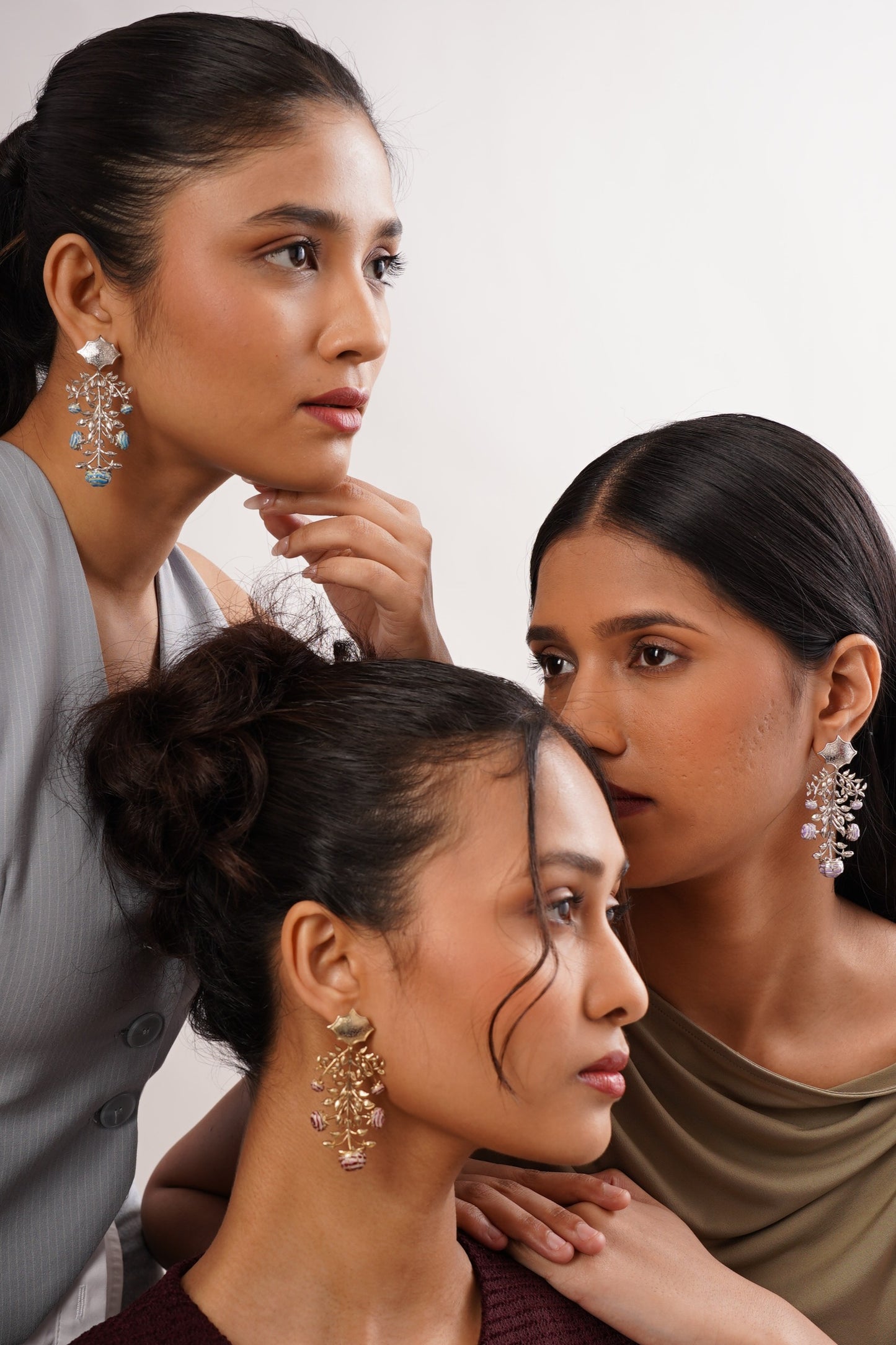 KALAMKARI CHANDELIER EARRINGS