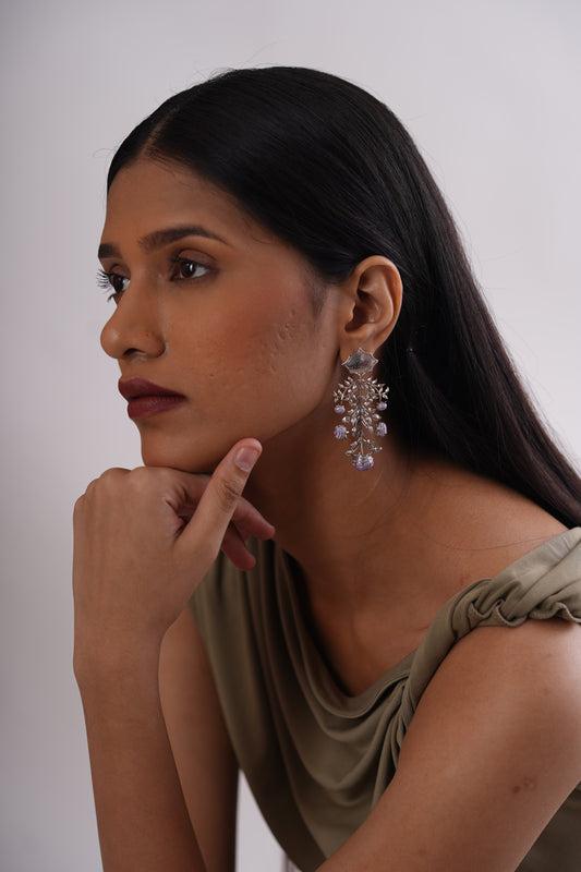 KALAMKARI CHANDELIER EARRINGS