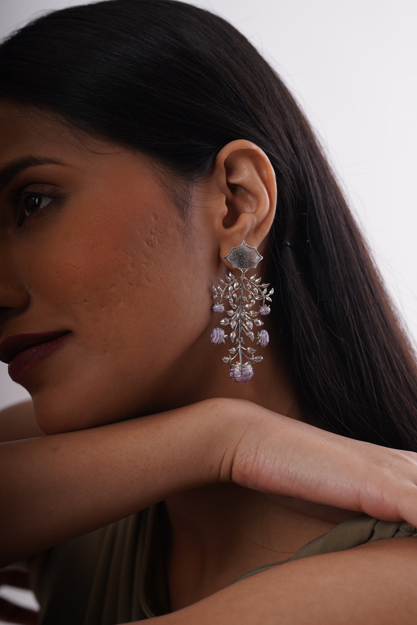 KALAMKARI CHANDELIER EARRINGS