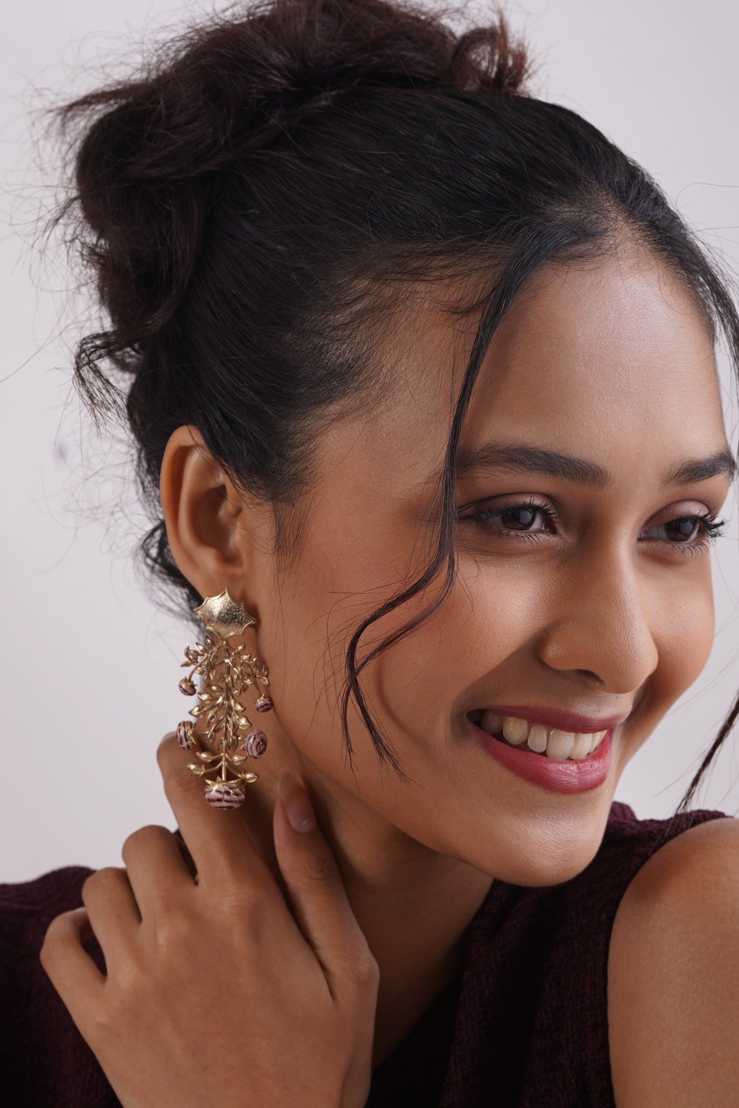 KALAMKARI CHANDELIER EARRINGS