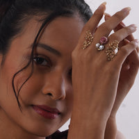 Kalamkari Ring – 925 Sterling Silver Jewellery