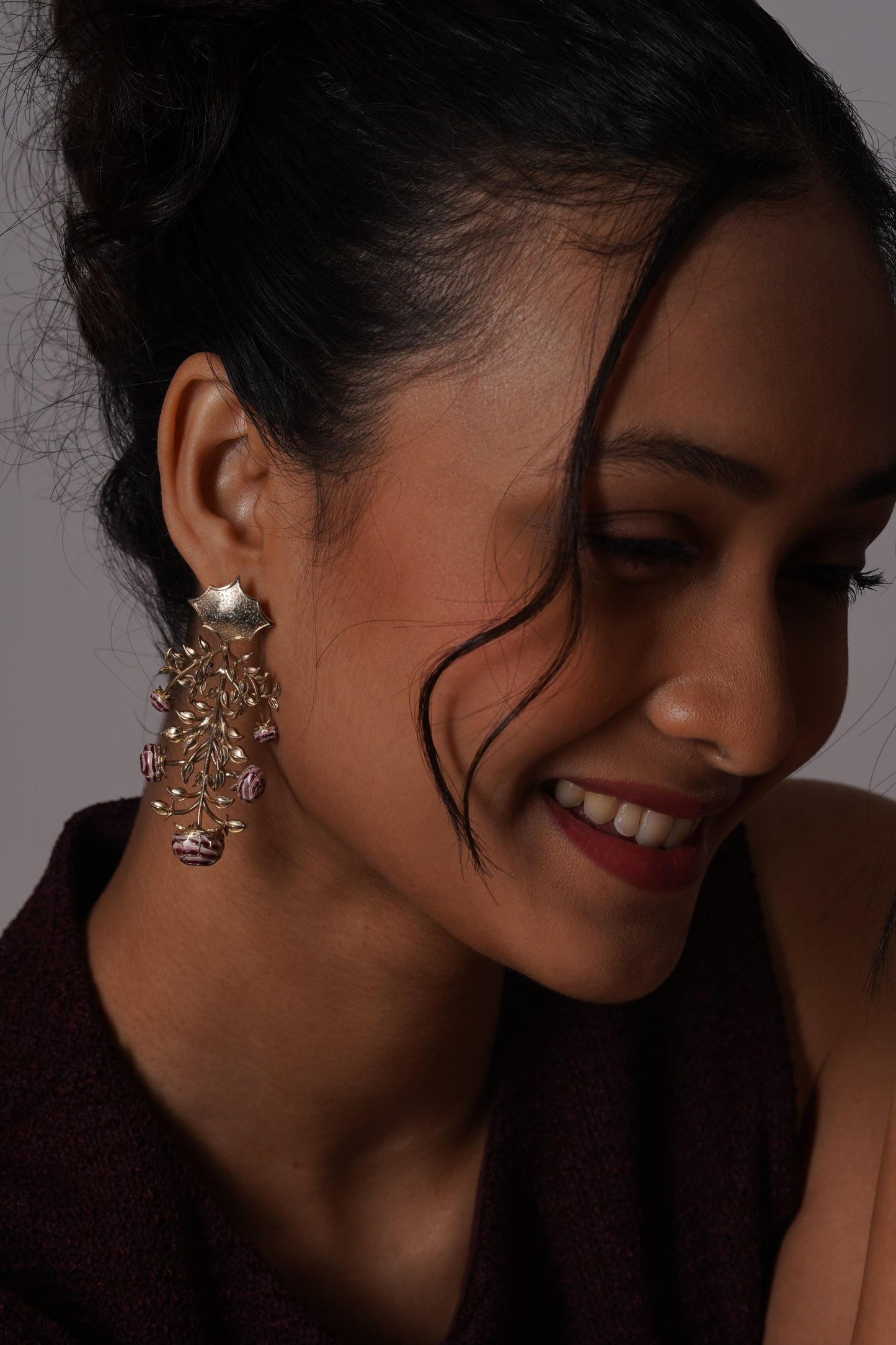 KALAMKARI CHANDELIER EARRINGS