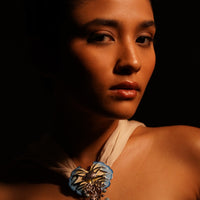 Kalamkari Necklace – 925 Sterling Silver Jewellery