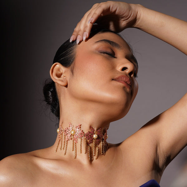 Dabka Necklace – 925 Sterling Silver Jewellery