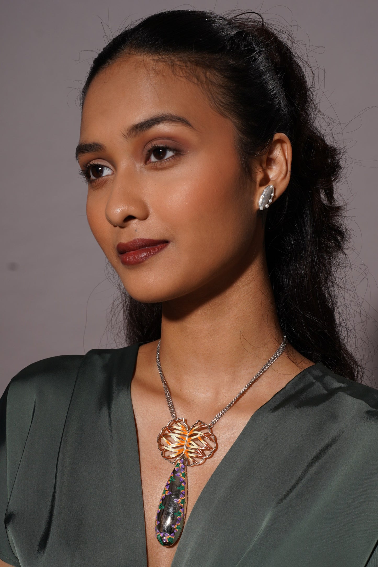 KALAMKARI JAAL PENDANT