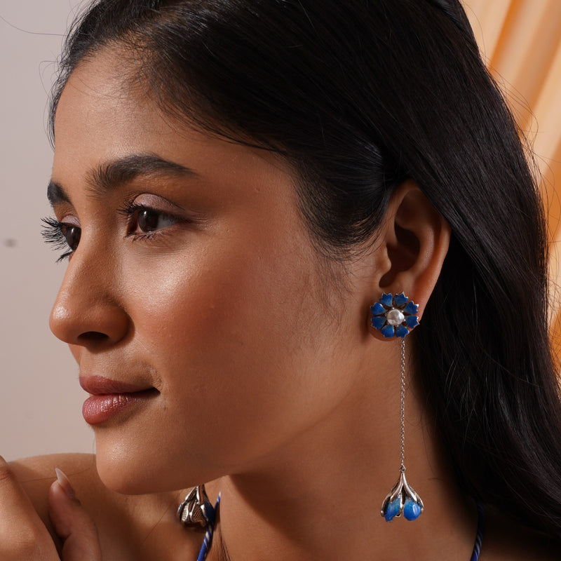 Gulbahar Earrings – 925 Sterling Silver Jewellery