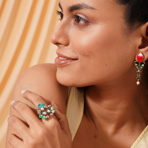 Patang Pearl Drop Earrings – 925 Sterling Silver Jewellery
