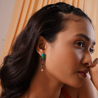 Patang Pearl Drop Earrings – 925 Sterling Silver Jewellery