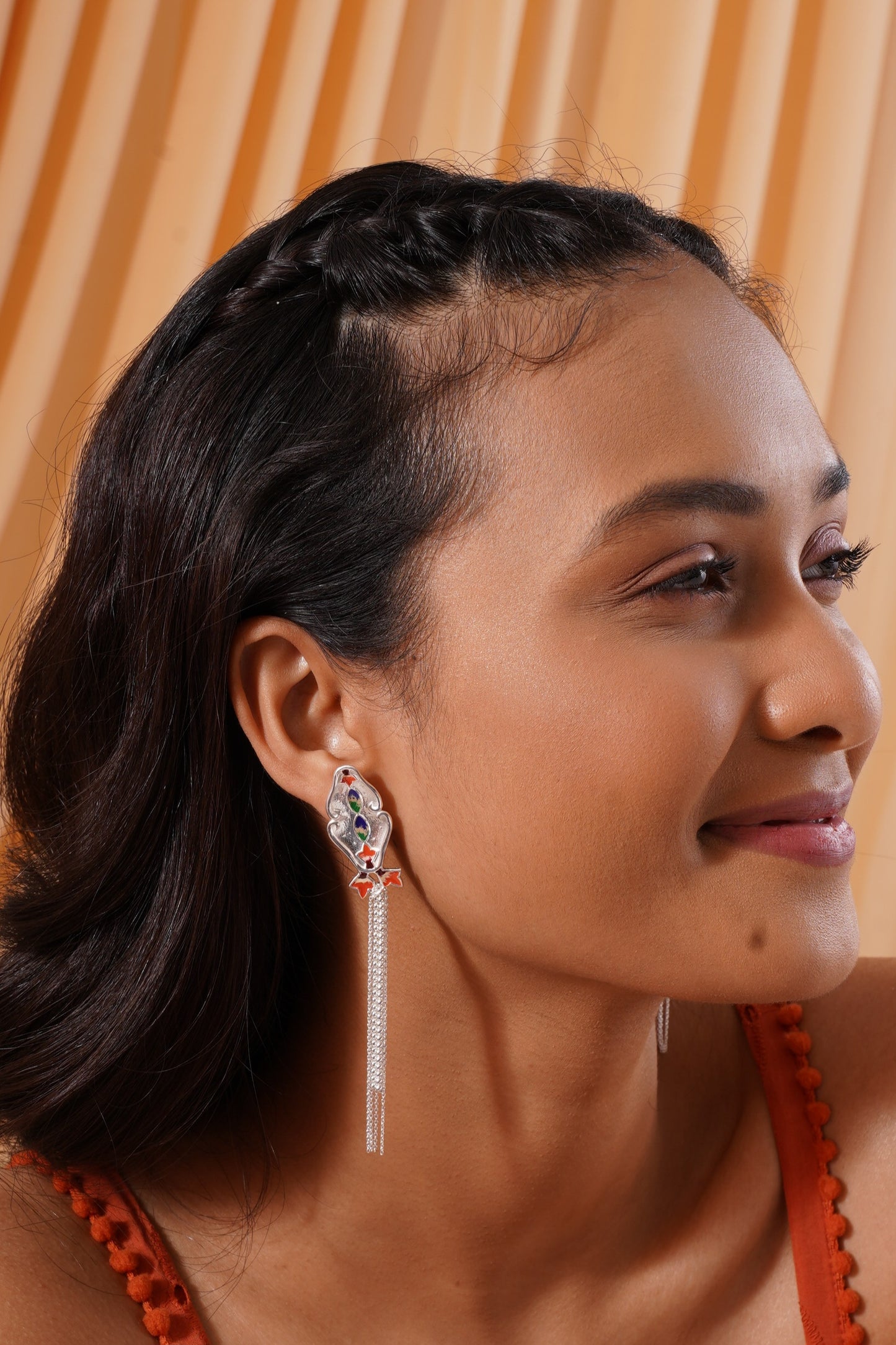 SILK TASSLE EARRINGS