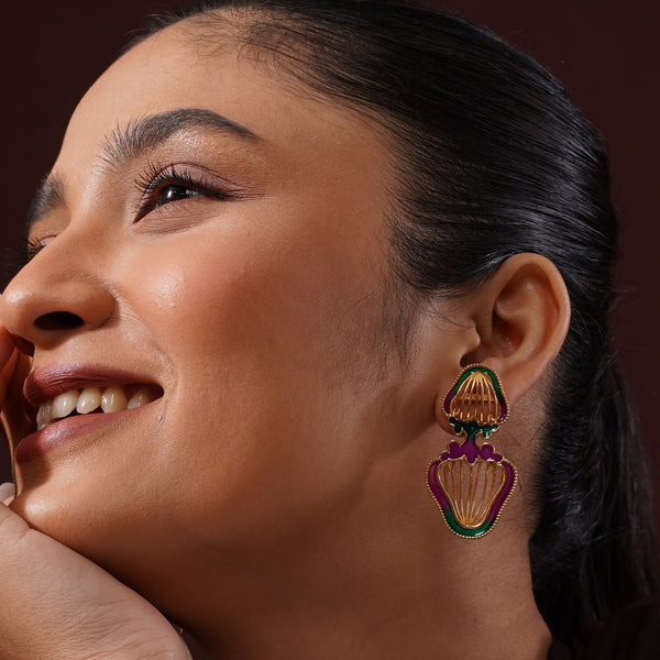Patang Jaal Earrings – 925 Sterling Silver Jewellery