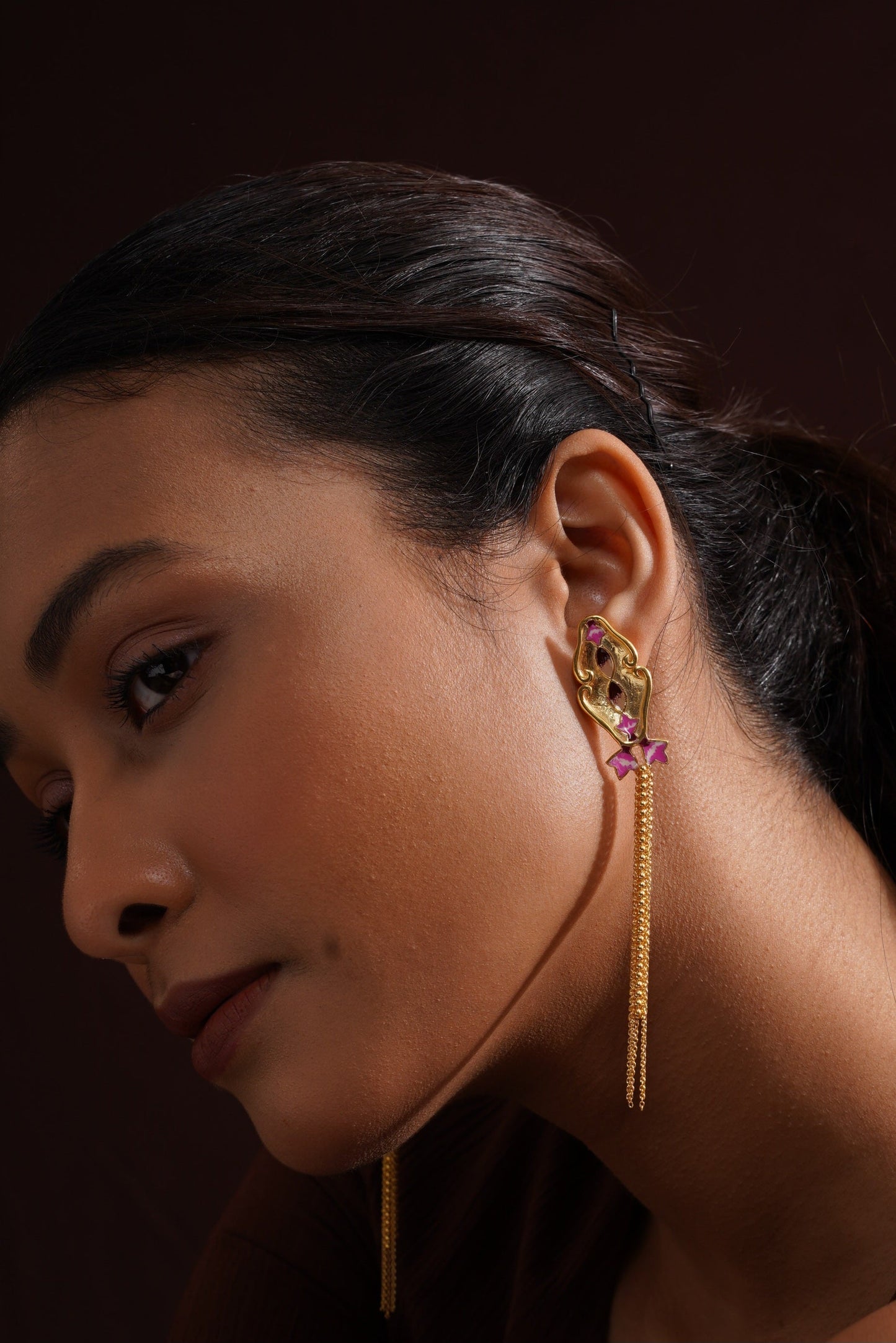 SILK TASSLE EARRINGS