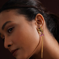 Silk Tassle Earrings – 925 Sterling Silver Jewellery