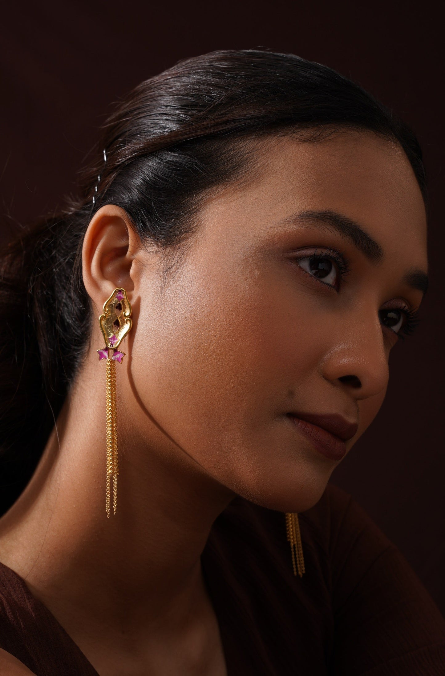 SILK TASSLE EARRINGS