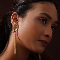 Silk Tassle Earrings – 925 Sterling Silver Jewellery