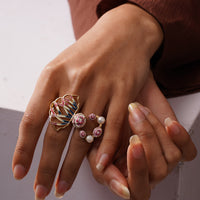 Kalamkari Jaal Ring – 925 Sterling Silver Jewellery