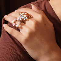 Kalamkari Jaal Ring – 925 Sterling Silver Jewellery