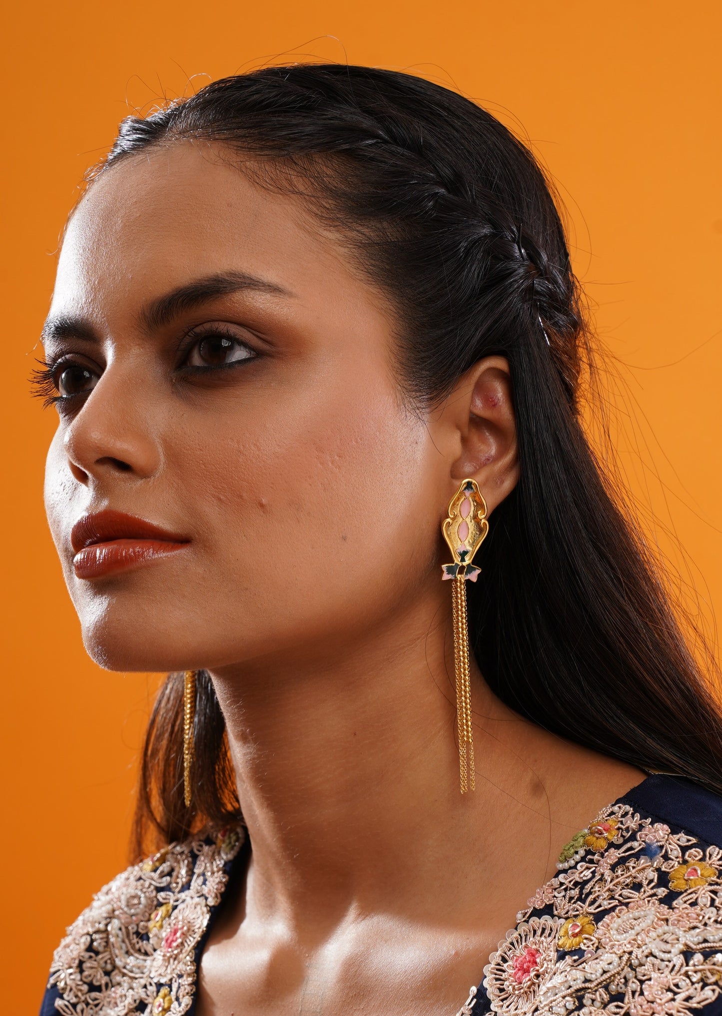 SILK TASSLE EARRINGS