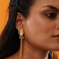 Silk Tassle Earrings – 925 Sterling Silver Jewellery