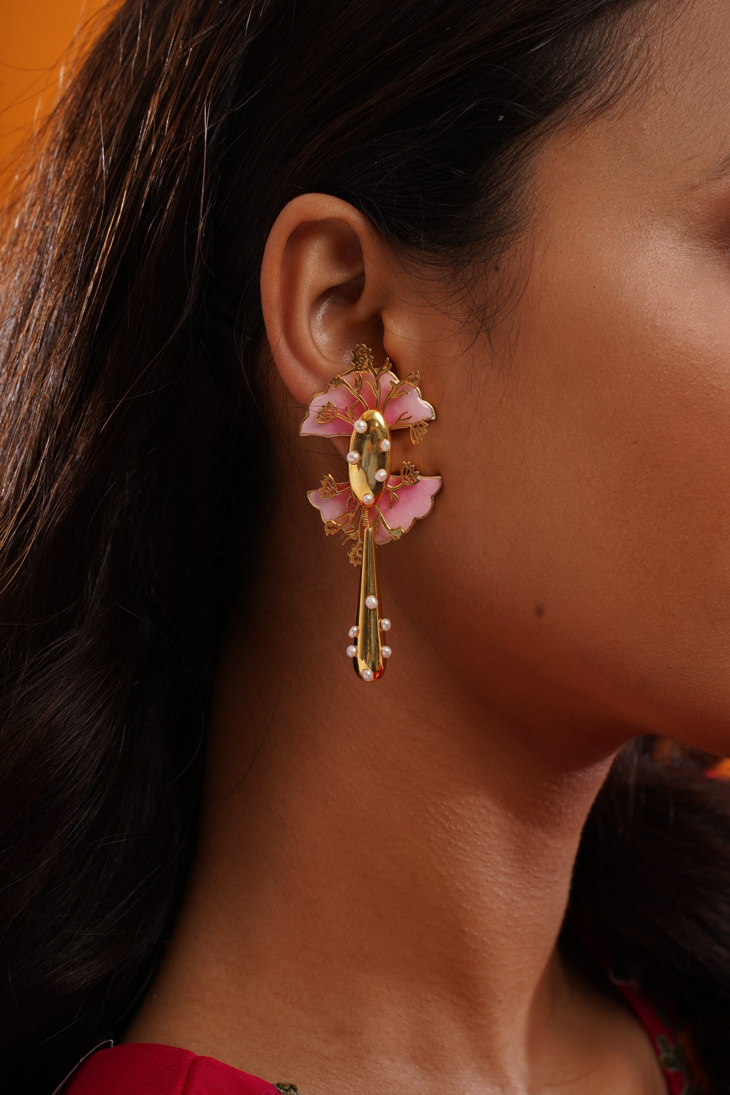 KALAMKARI TASSLE EARRINGS