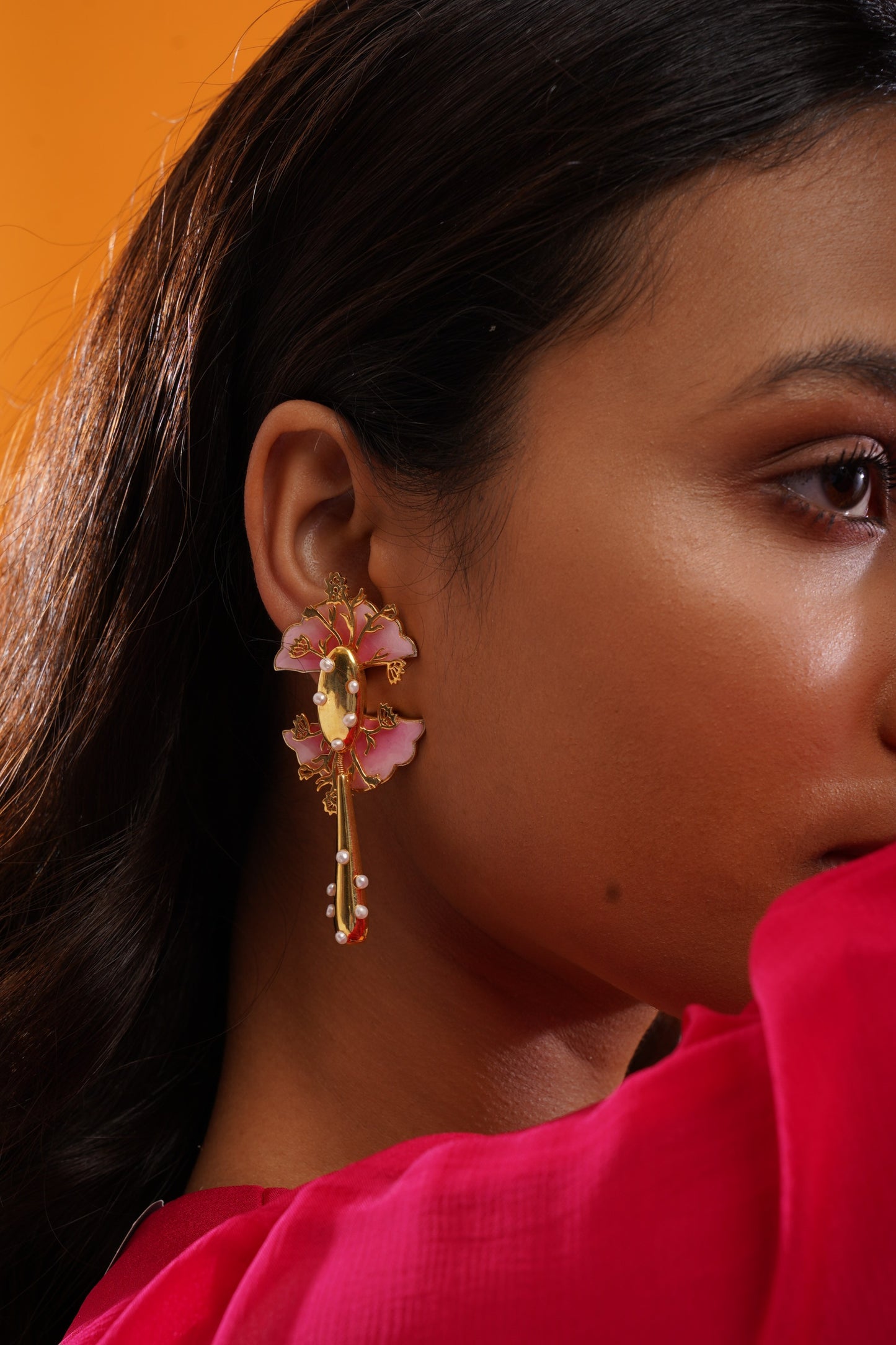 KALAMKARI TASSLE EARRINGS