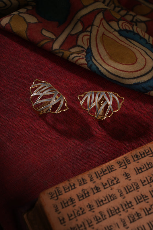 KALAMKARI JAAL EARRINGS