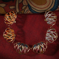 Kalamkari Jaal Earrings – 925 Sterling Silver Jewellery