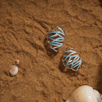 Kalamkari Jaal Earrings – 925 Sterling Silver Jewellery