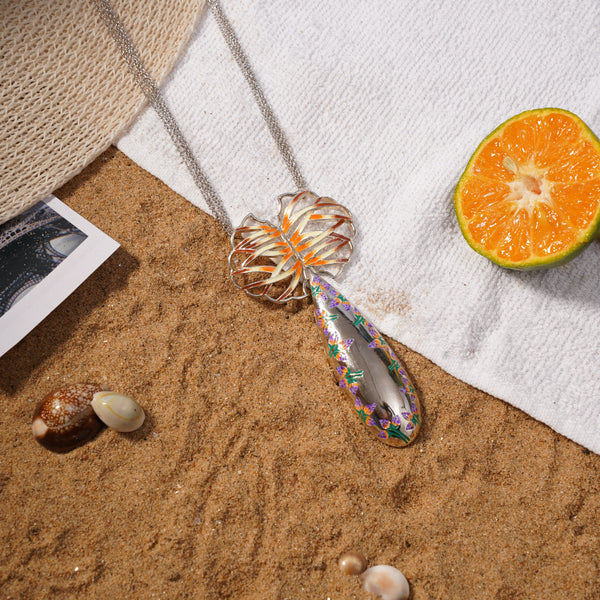 Kalamkari Jaal Pendant – 925 Sterling Silver Jewellery