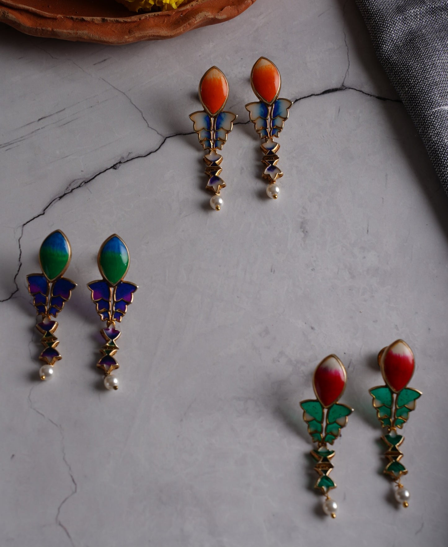 PATANG PEARL DROP EARRINGS