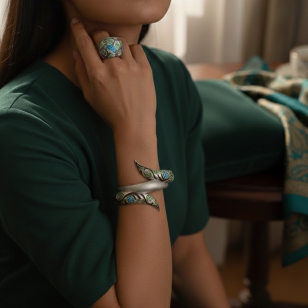 Gulbahar Hasli Ring – 925 Sterling Silver Jewellery