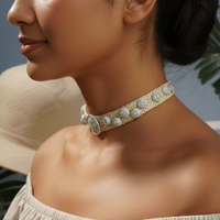 Kalamkari Choker – 925 Sterling Silver Jewellery